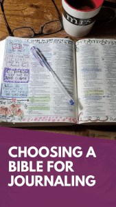 Choosing A Bible for Journaling