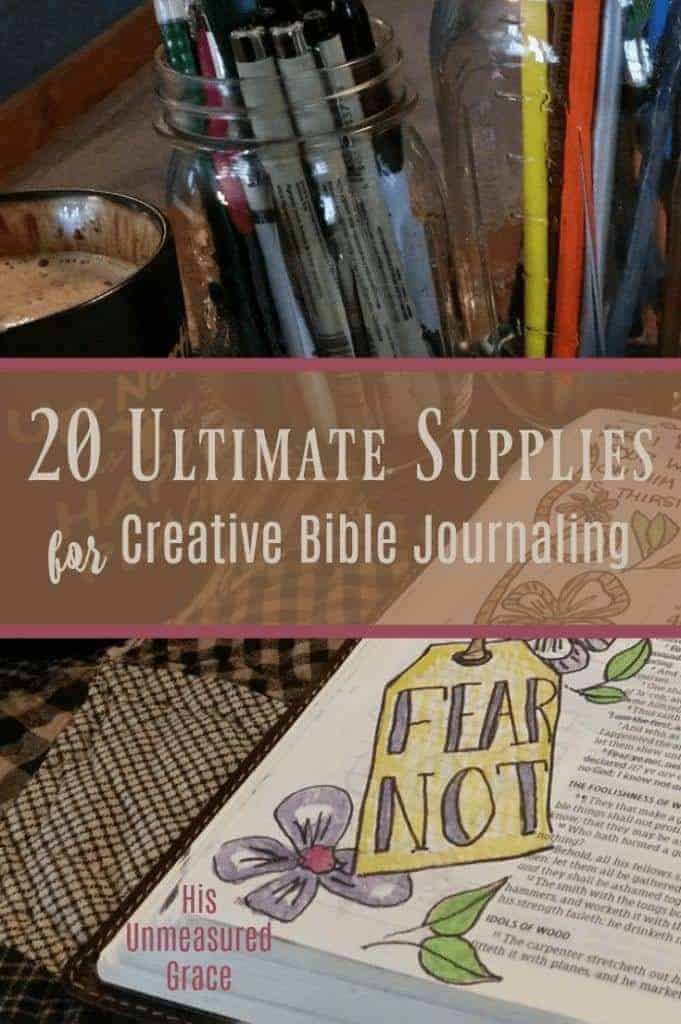 20 Ultimate Supplies for Creative Bible Journaling