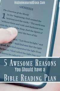 5 Awesome Reasons You Should have a Bible Reading Plan