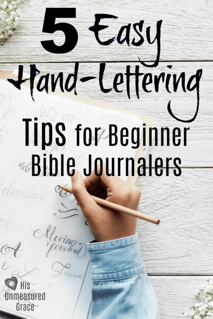 5 Easy Hand-Lettering Tips for Beginner Bible Journalers