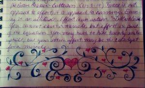 Simplicity in Bible Journaling when Time is Limited