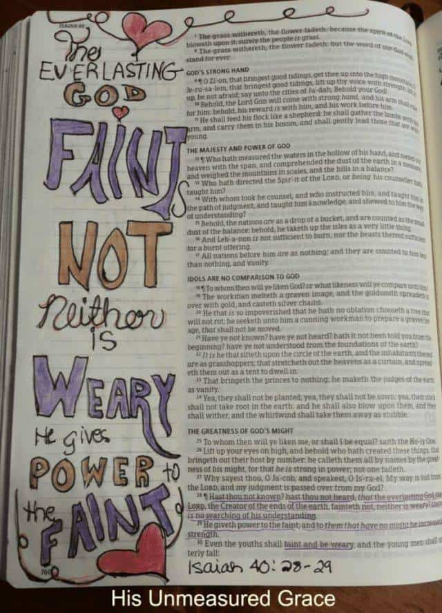 Isaiah 40-28-29 - His Unmeasured Grace