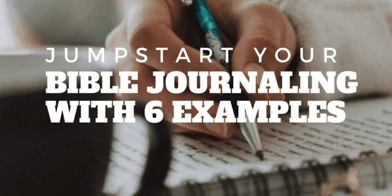 Jumpstart Your Bible Journaling with 6 Examples