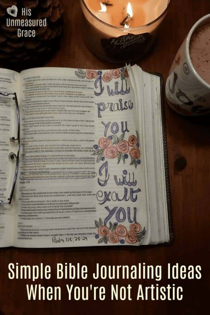 Simple Bible Journaling Ideas When You re Not Artistic His Unmeasured Simple Bible Journaling Ideas When You re Not Artistic His Unmeasured