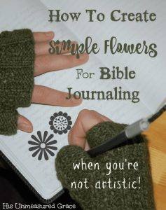 How To Create Simple Flowers for Bible Journaling