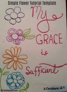 Simple Flowers for Bible Journaling