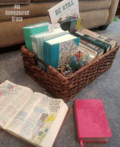 How To Make a Bible Journaling Basket for Your Quiet Time