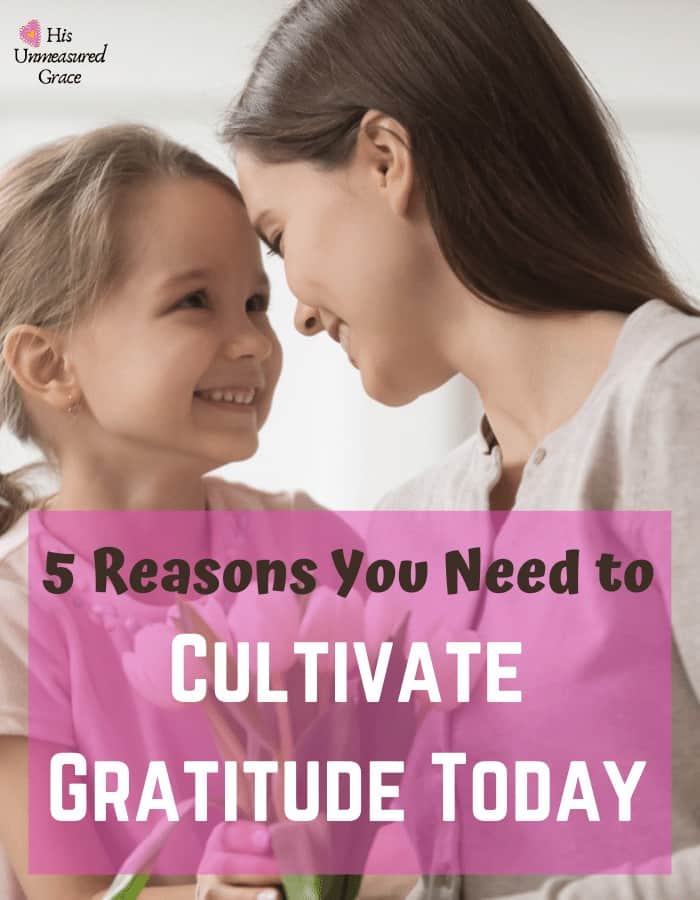 5 Reasons You Need to Cultivate Gratitude Today