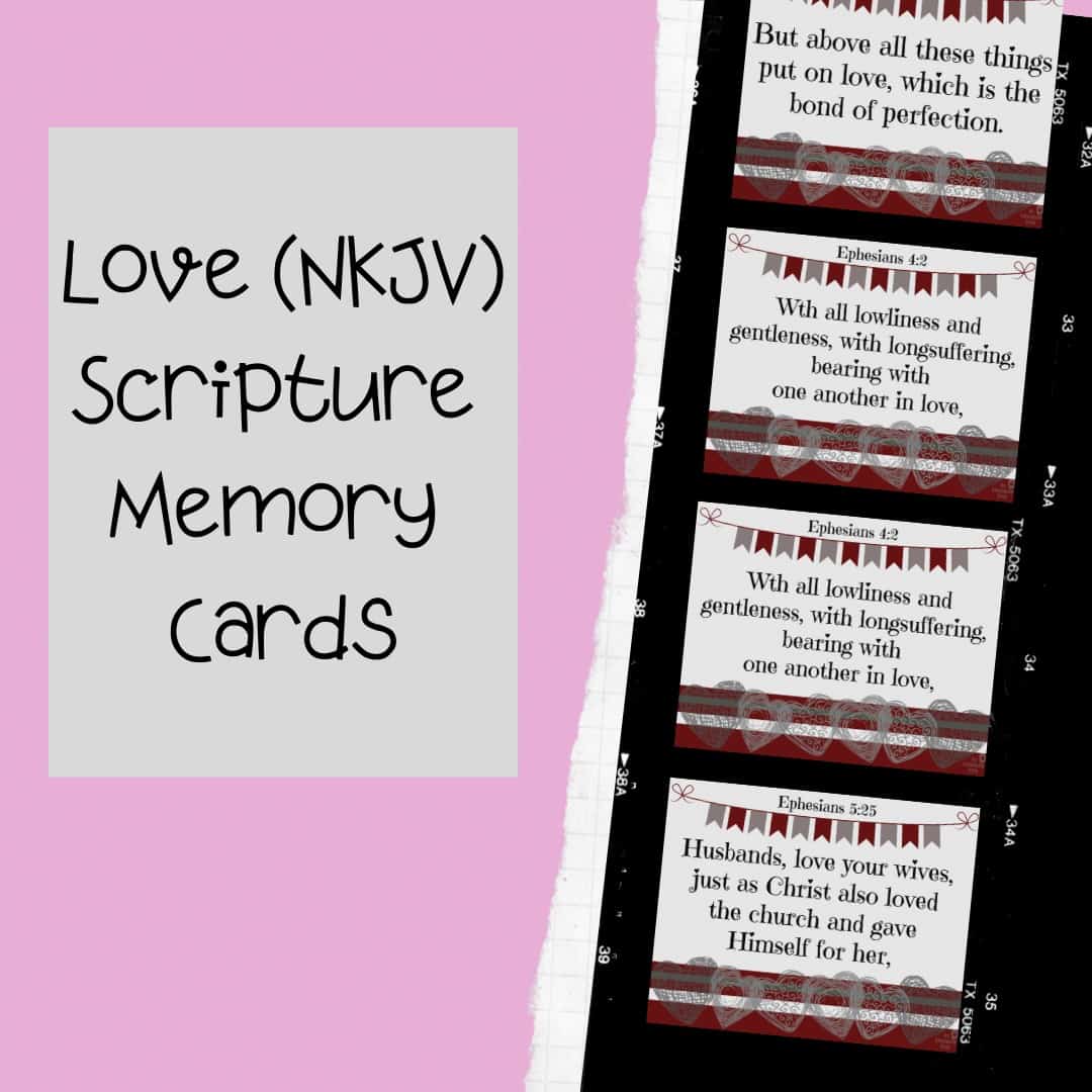 love NKJV scripture cards