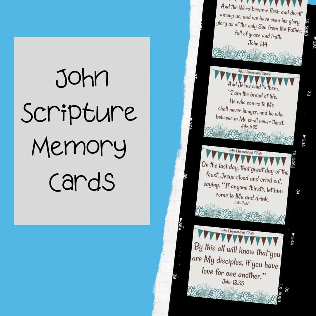 John scripture cards