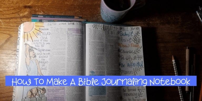How To Make A Bible Journaling Notebook