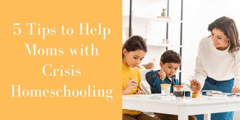5 Tips to Help Moms with Crisis Homeschooling
