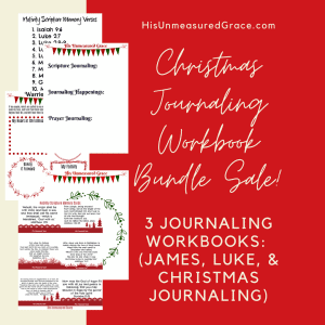 Christmas Journaling Workbook Bundle Sale