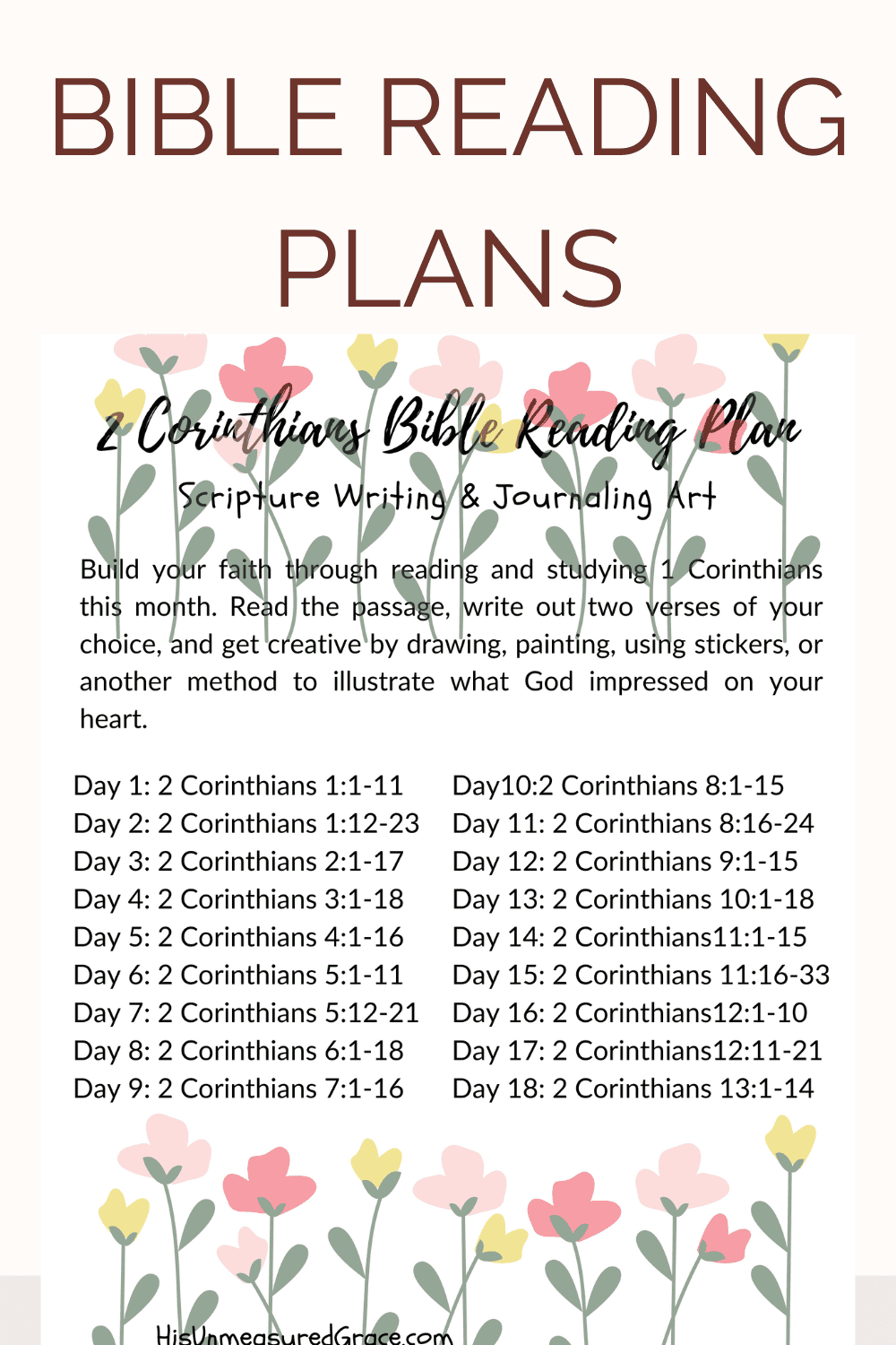 5 Reasons to have a Bible Reading Plan