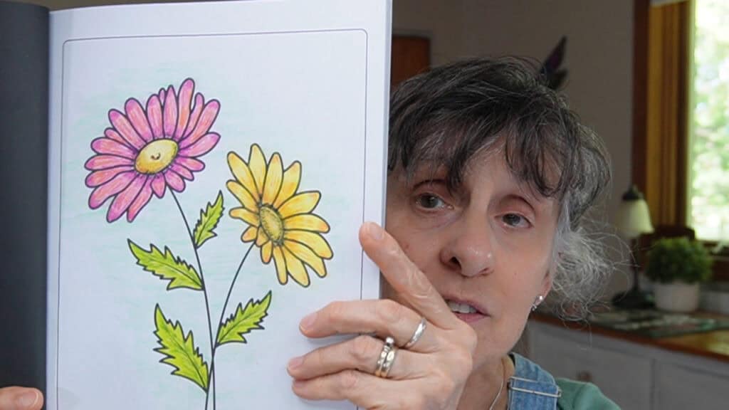 Simple Journaling Art with Flowers