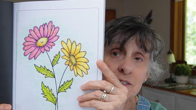 Simple Journaling Art with Flowers